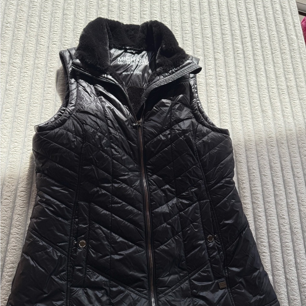 Michael Kors Black Quilted Women's Vest